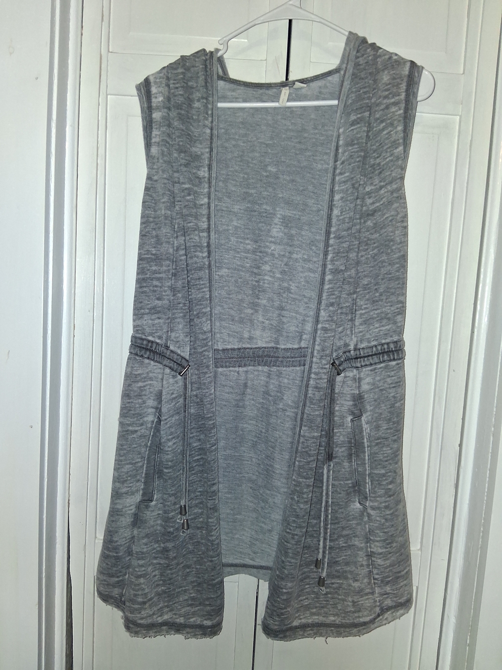 Cato Heather Gray Sleeveless Hoodie